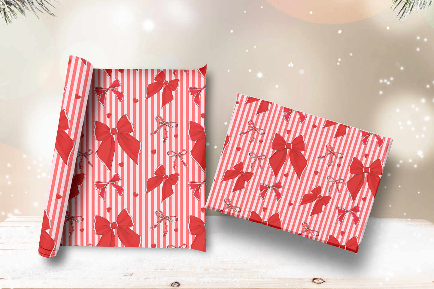 Christmas A3 wrapping paper - 130gsm gloss