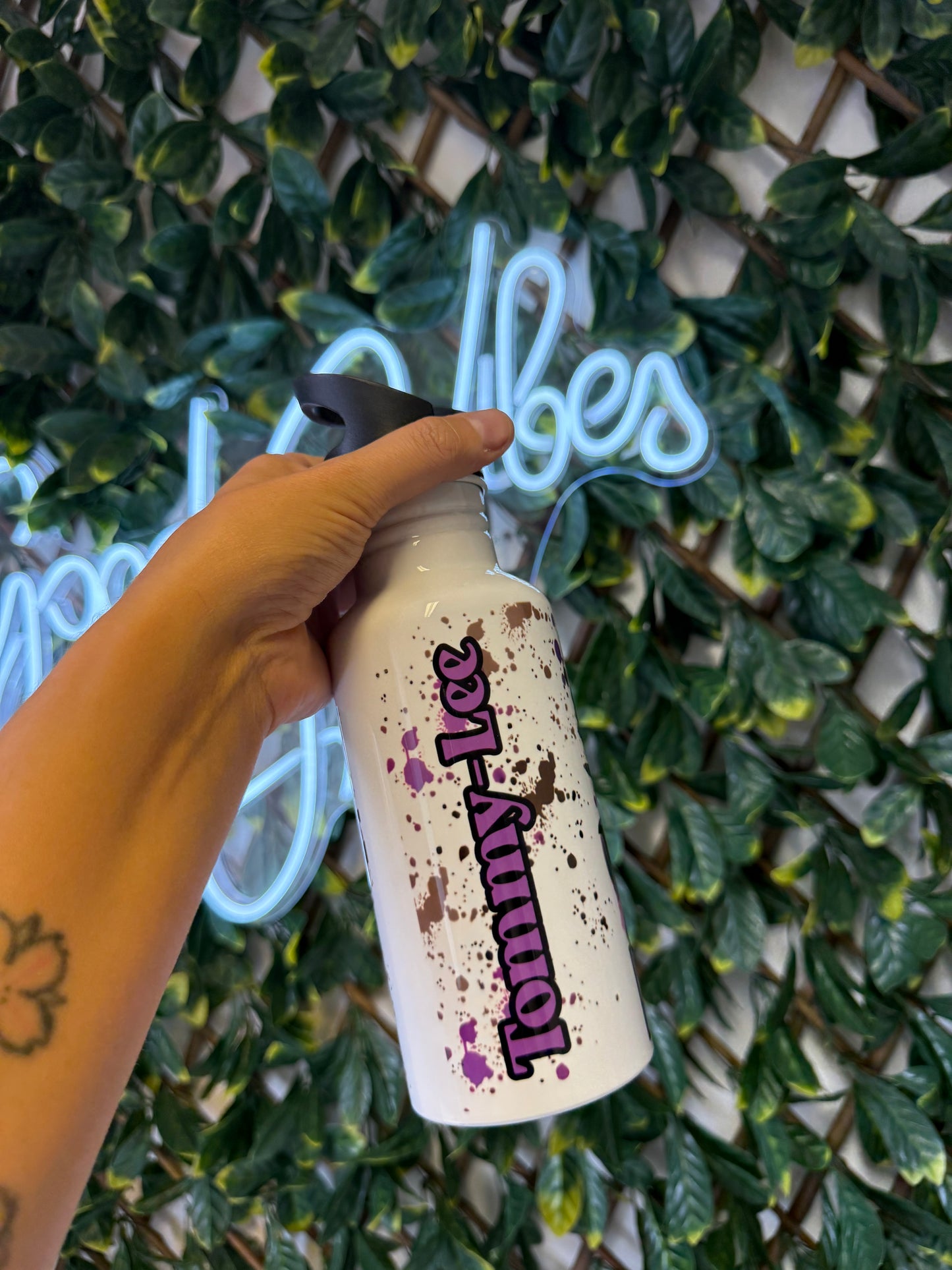 Stainless steel flip straw water bottle - Fortnite