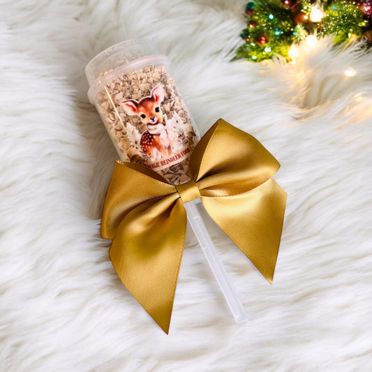 Reindeer food popper gold