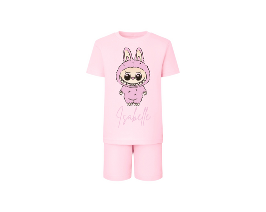 Labubu shorts and tshirt set