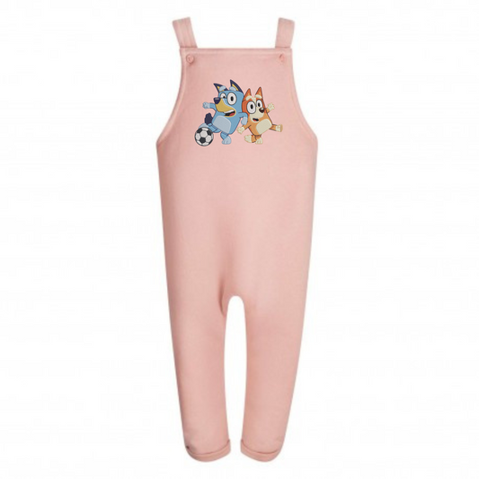 Bluey embroidered overalls