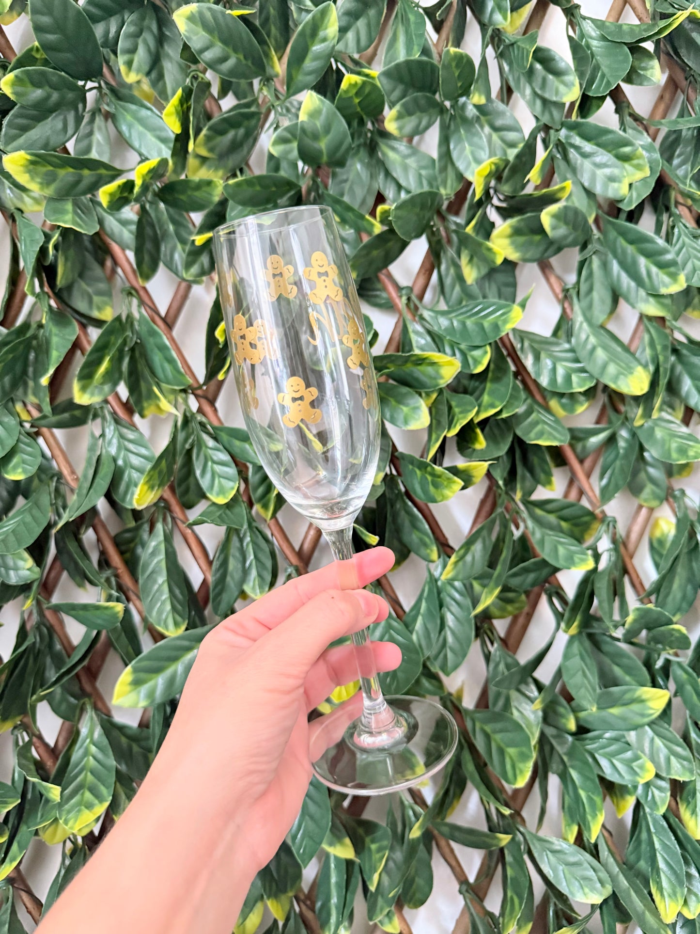 Gingerbread champagne glass