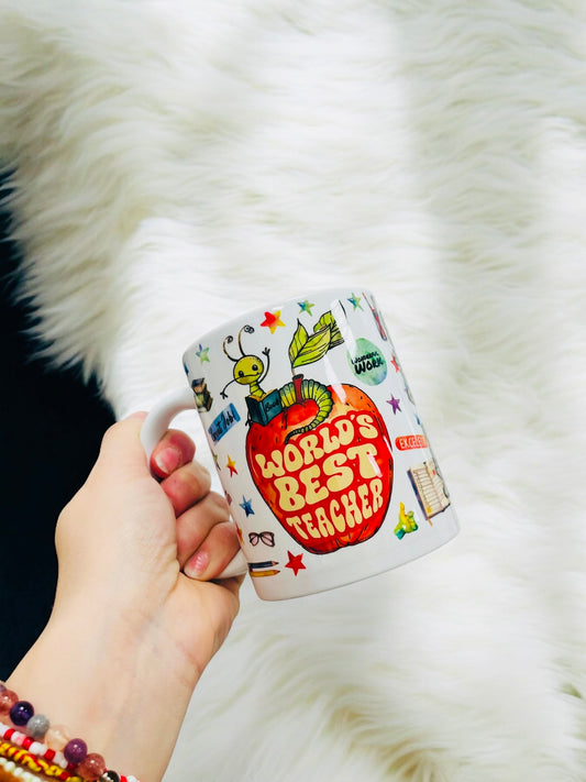 Worlds best teacher mug