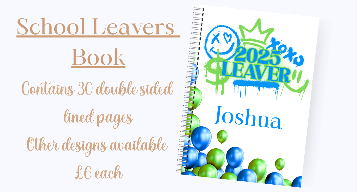 School leavers book - Green/blue