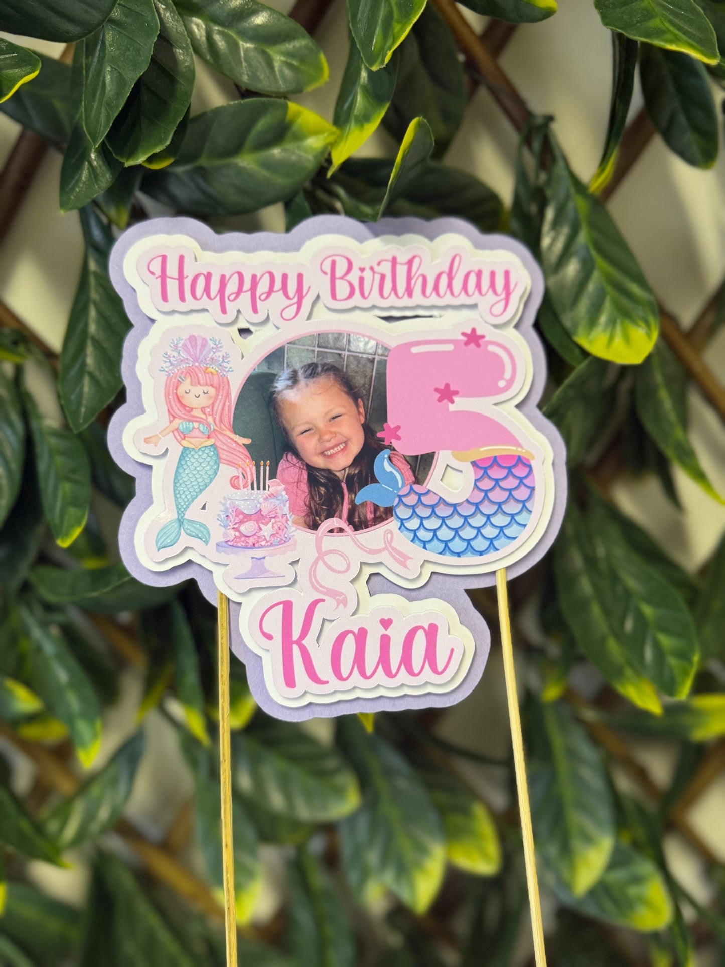 Thick Card Cake Topper - Any Design