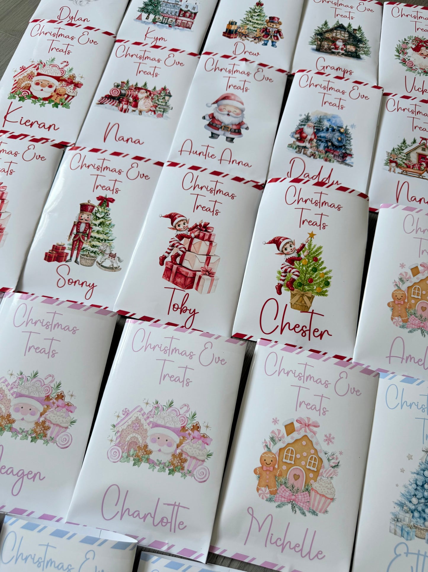 Unfilled Christmas treat packet