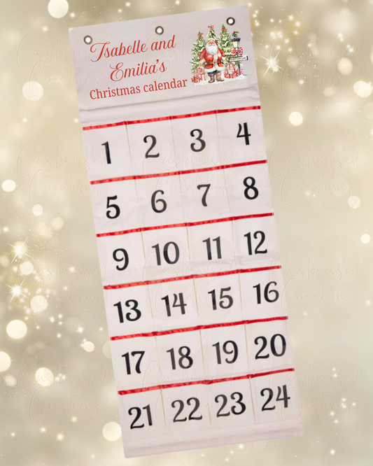Christmas countdown calendar - any design from our Christmas design