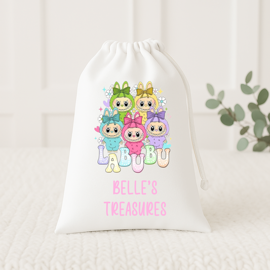 Labubu drawstring bag