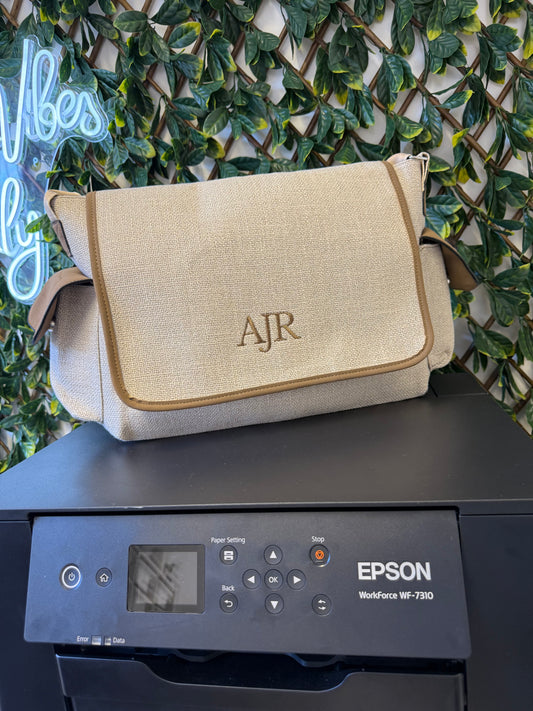 Vinyl Overnight / baby changing bag