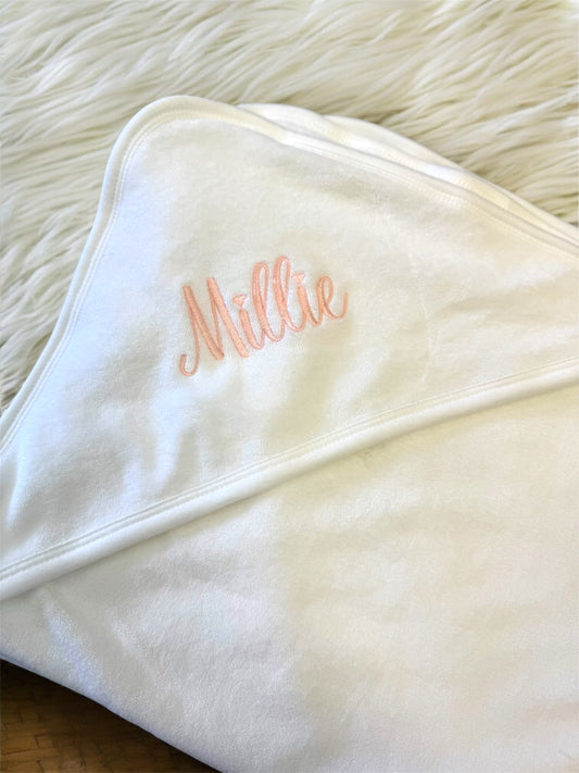 Embroidered baby towel