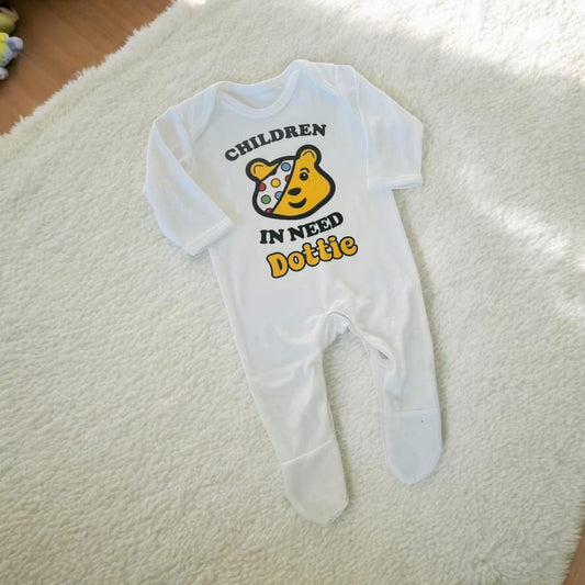 Children in need bib/babygrow/vest