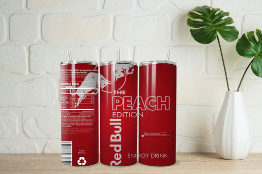 Red peach edition red bull  20oz tumbler