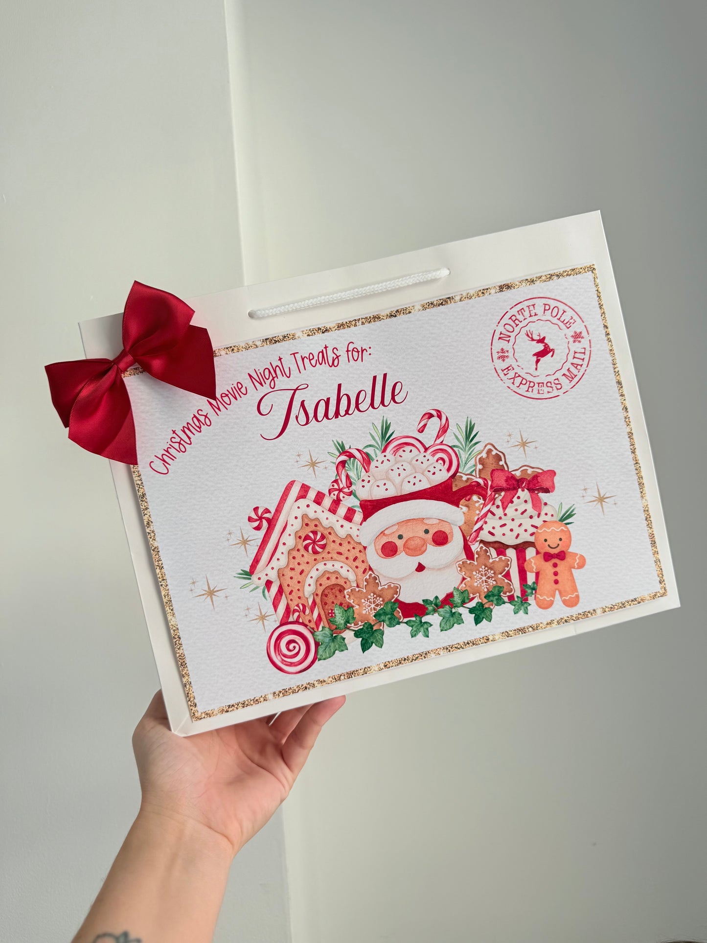 Christmas Eve movie christmas gift bag