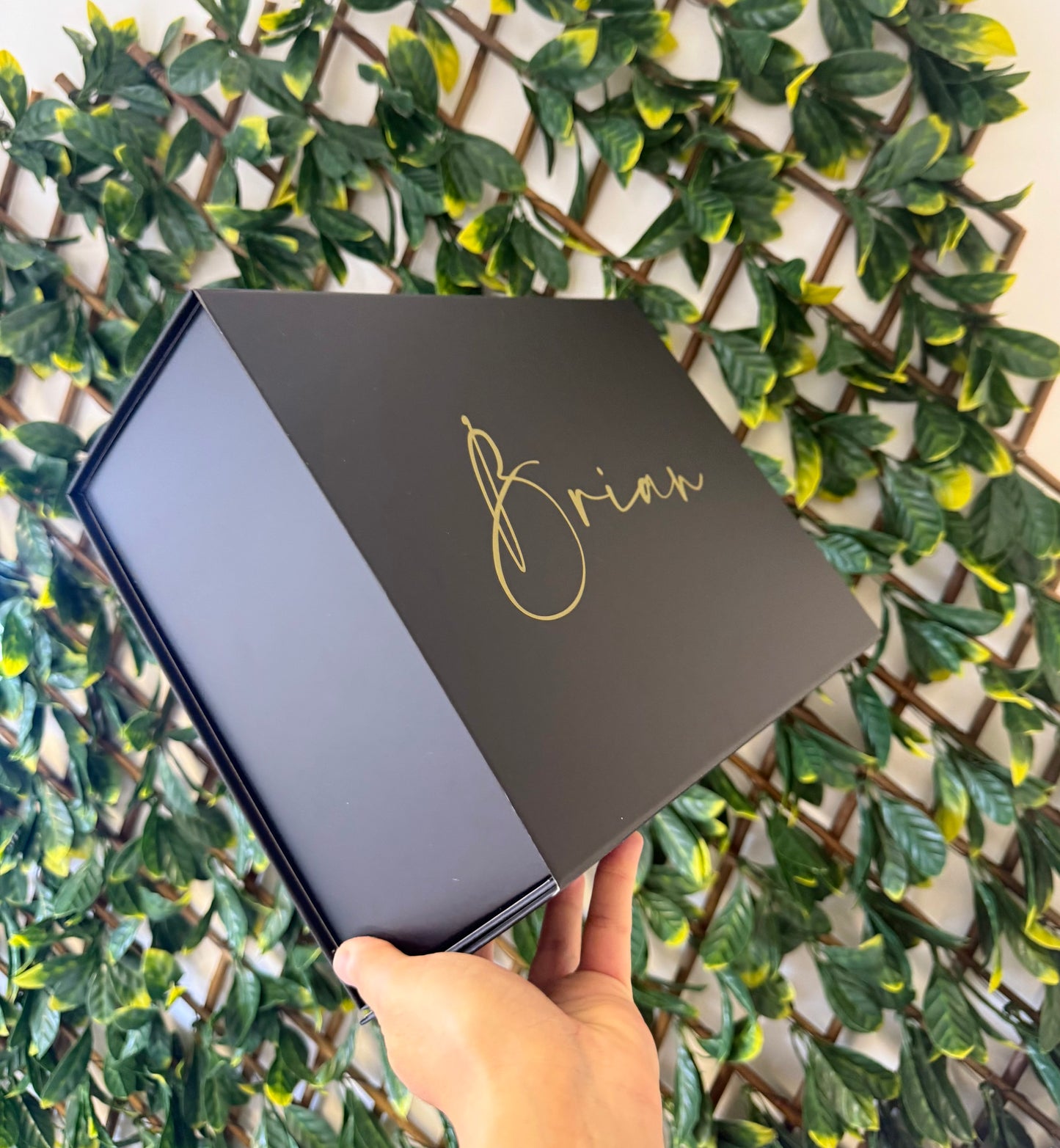 Black magnetic gift box