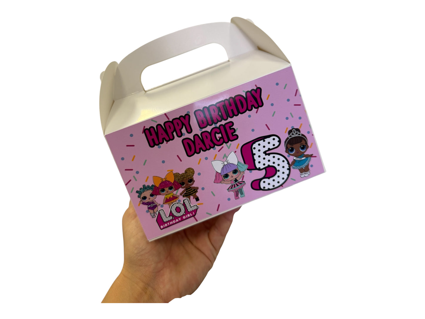 Personalised 2D Birthday Treat Box | Custom Design Any Theme