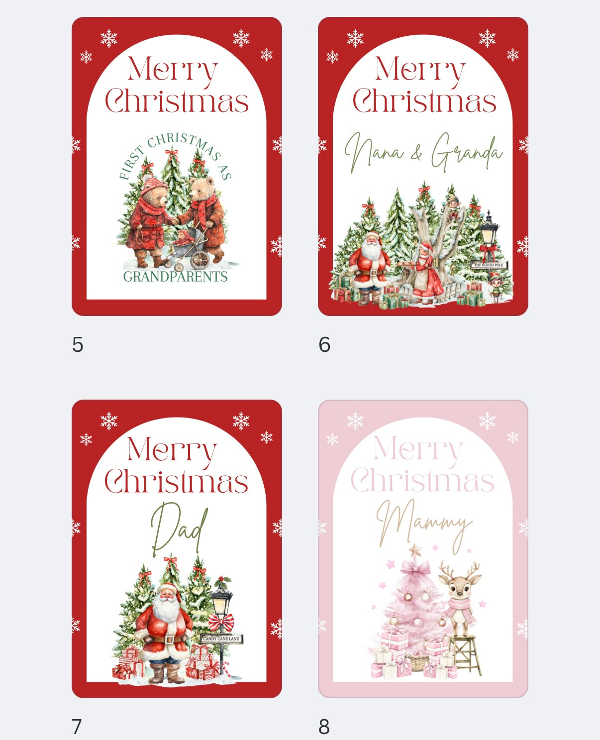 3D Christmas card - all designs