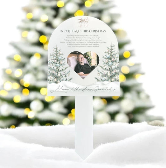 White arch Acrylic grave / plant markers