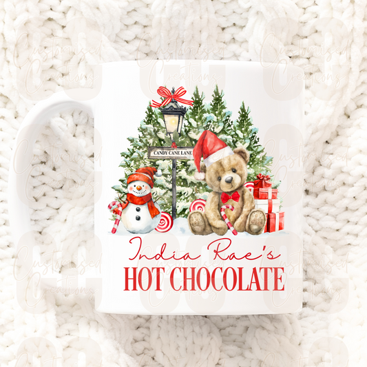 Christmas mug - red bear