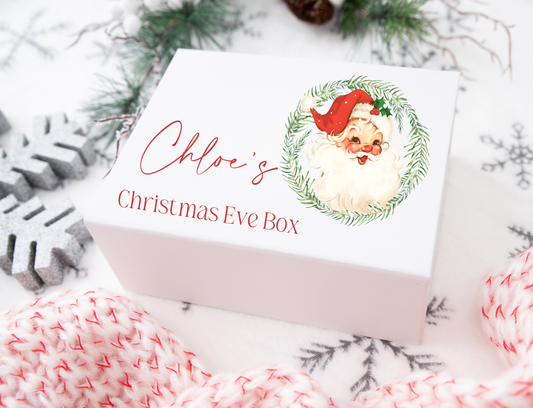 Classic santa Christmas Eve gift box