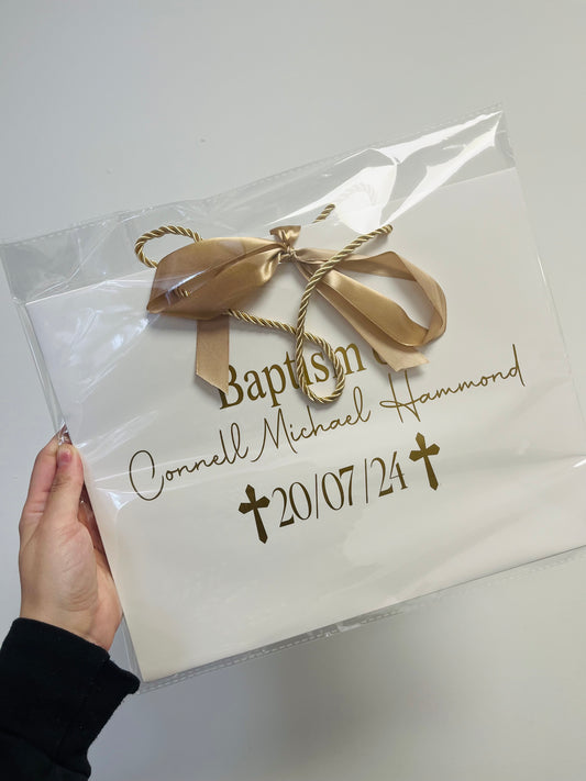 Christening gift bag