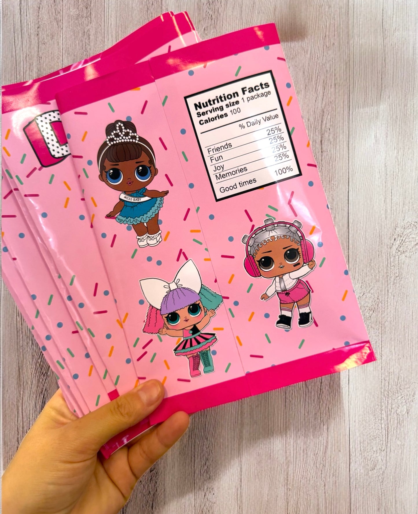 Birthday Treat Packet - Unfilled - Any Design