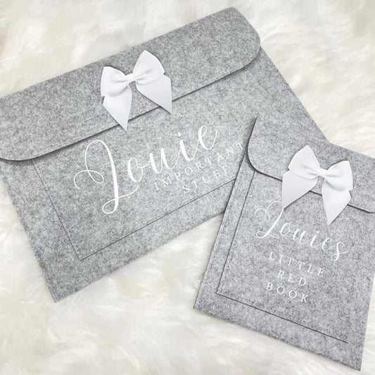 Important notes and/or little red book folder