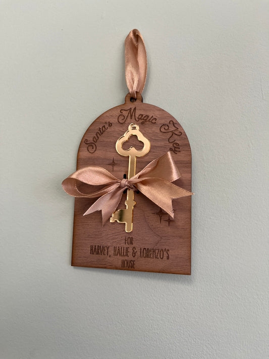 Gold Santa's magic key