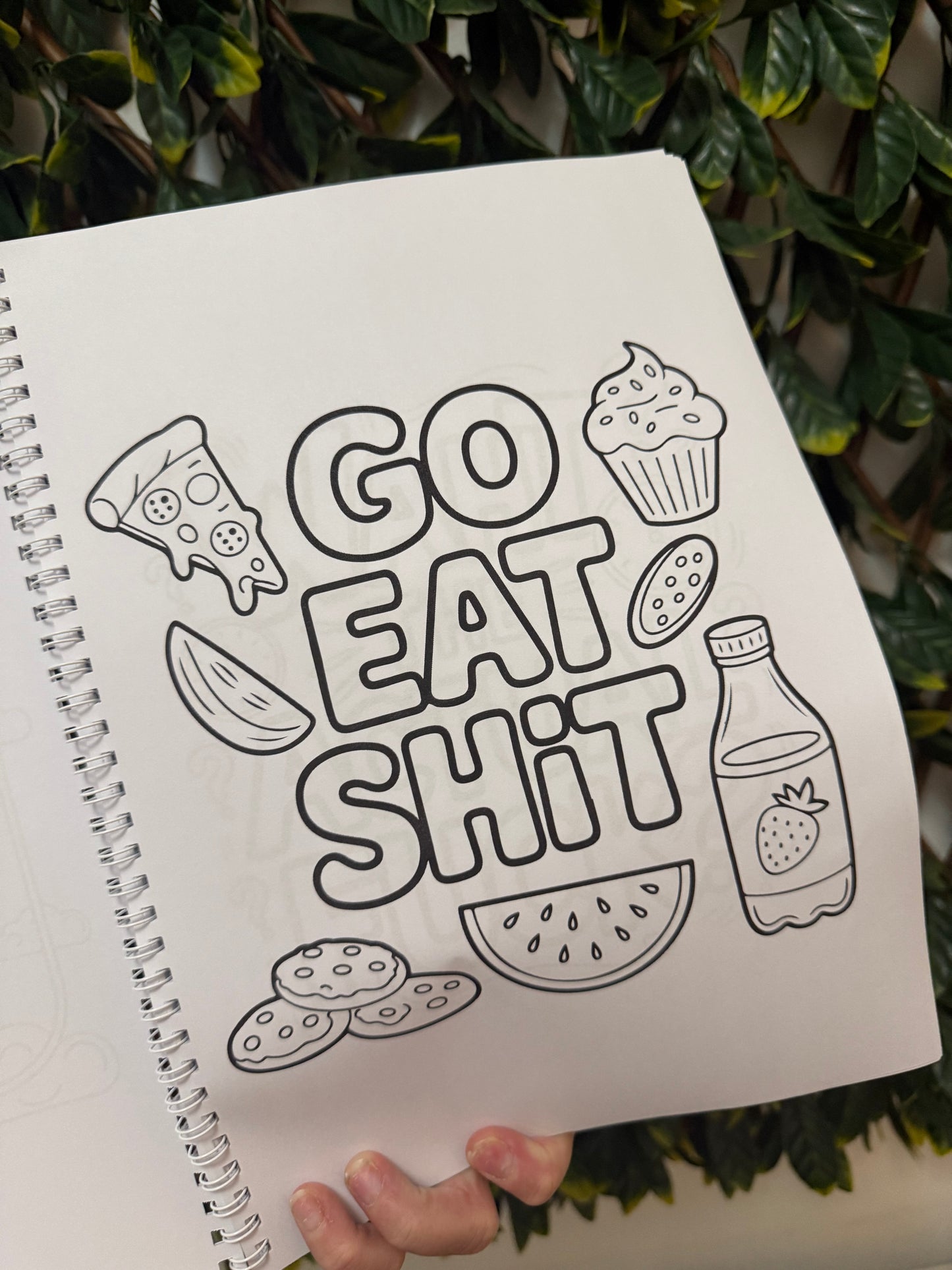 Sweary adult colouring book