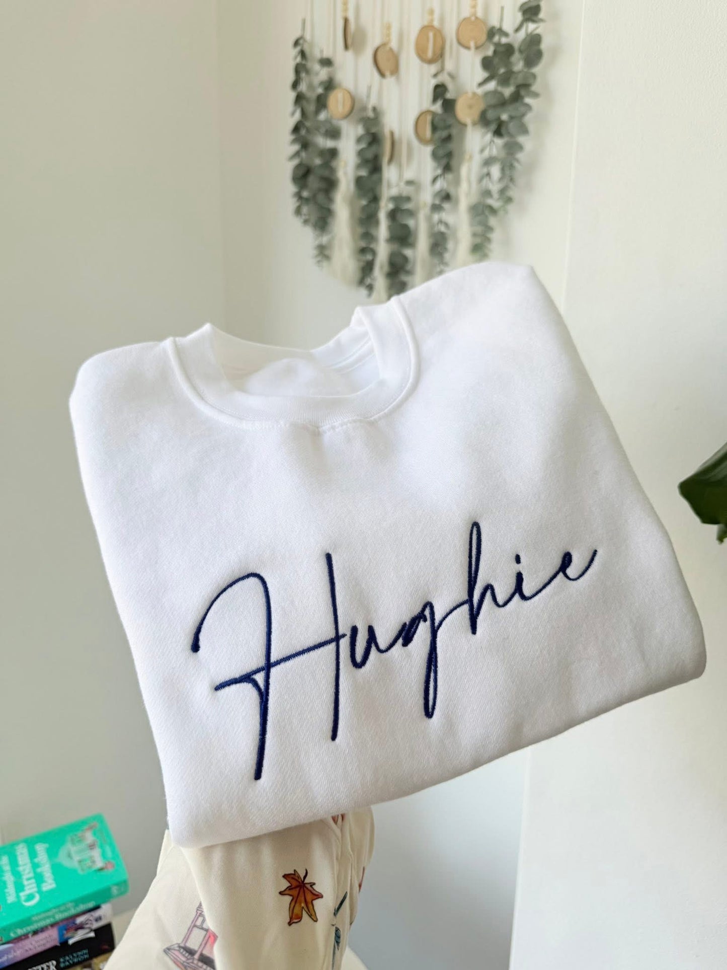 Embroidered sweatshirt - white