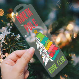 North Pole christmas bookmark