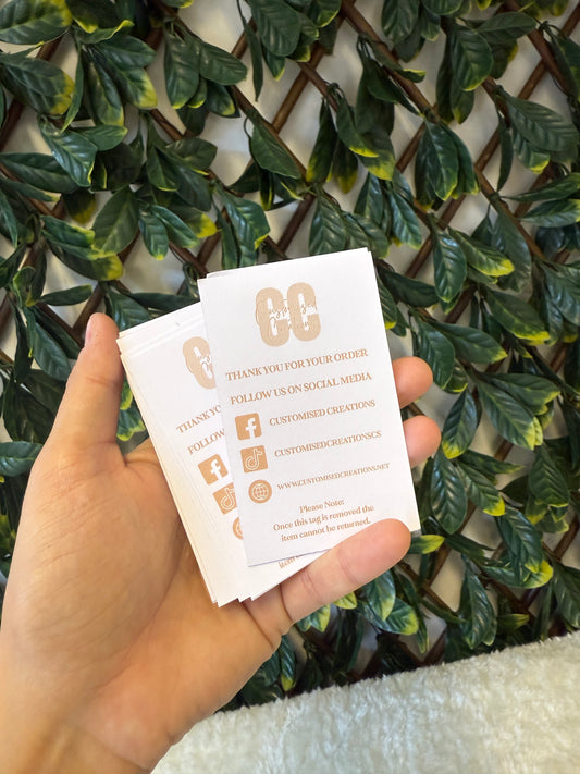 Business cards/clothes tags