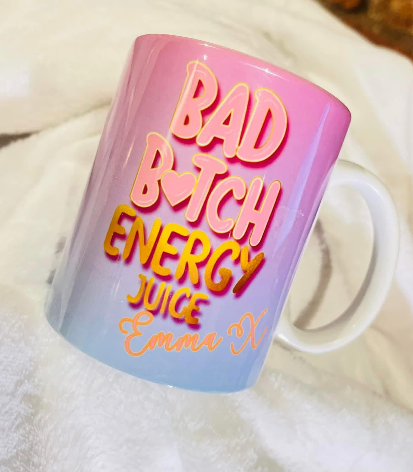 Bad Bitch Energy Makeup Mug – Bold Funny Mug