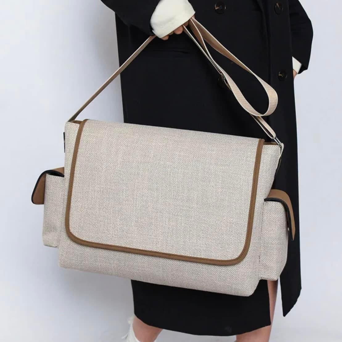 Embroidered Overnight / baby changing bag