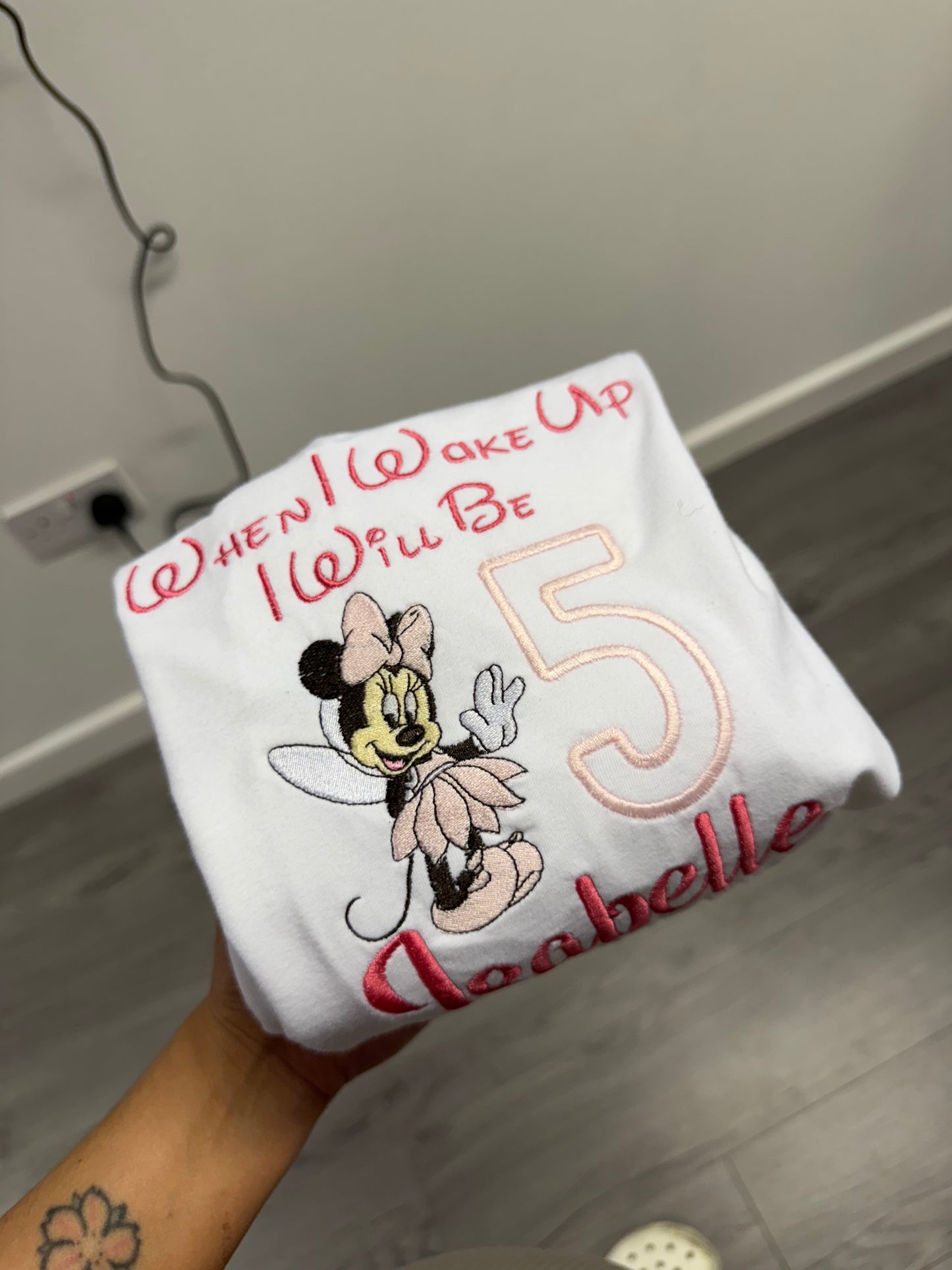 Embroidered birthday pyjamas - any design available