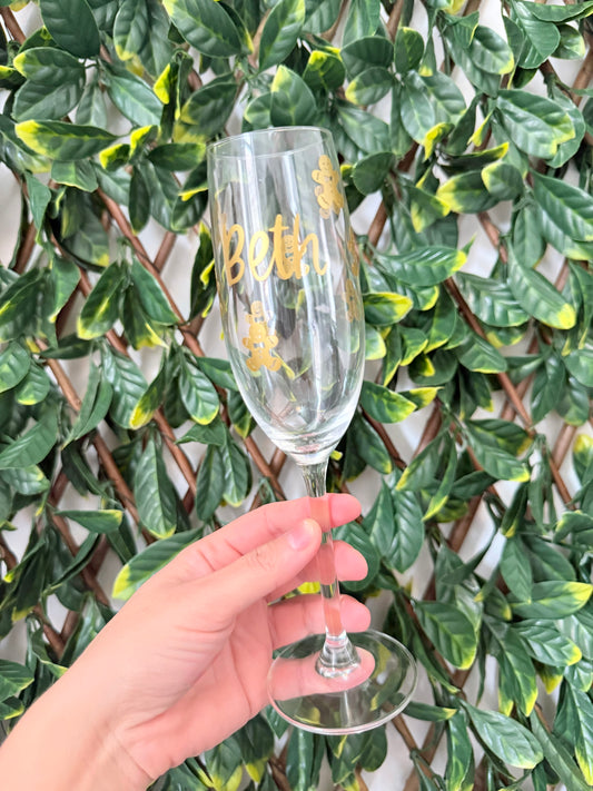 Gingerbread champagne glass