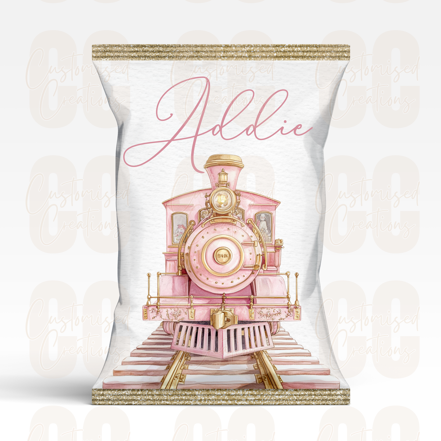 Christmas treat packet - pink elf