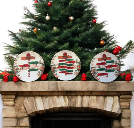 North Pole family bauble