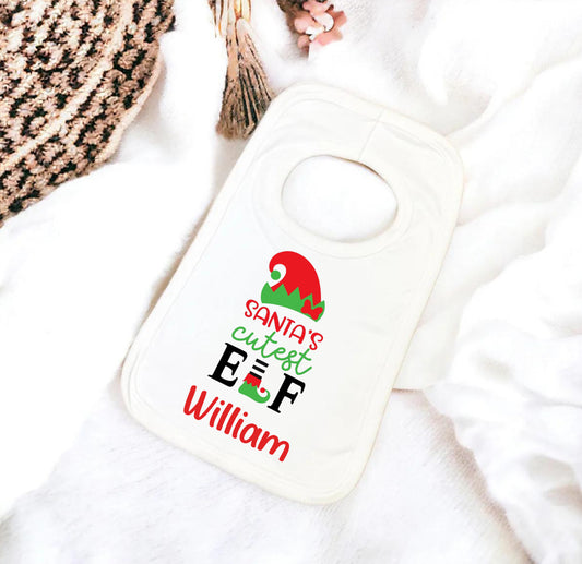 Santa's cutest elf Bib
