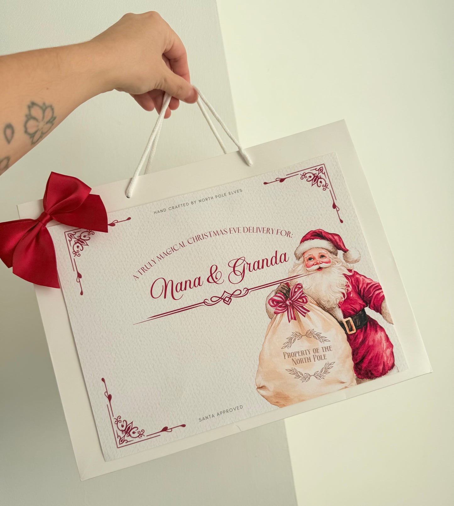 Christmas Santa gift bag