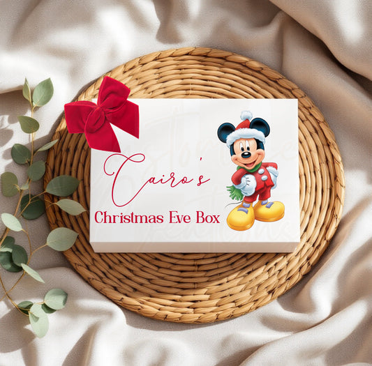 Magnetic Christmas gift box - red mouse