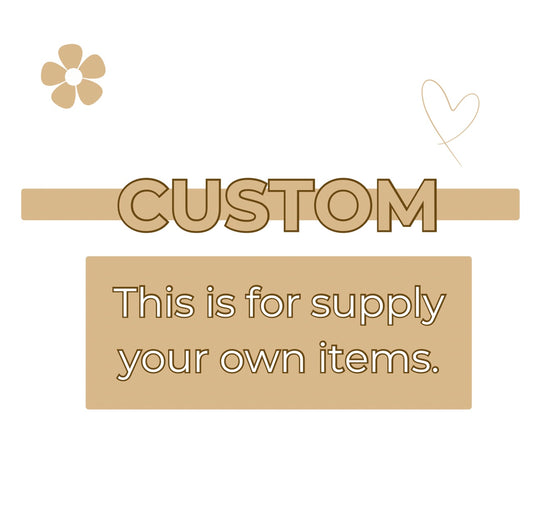 Supply your own product custom