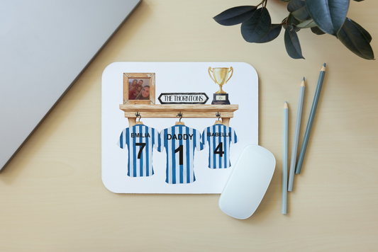 Football shelf PU leather mouse mat