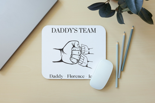 Daddys team PU leather mouse mat