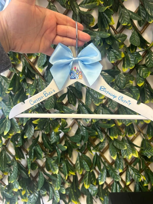 Bluey birthday coat hanger