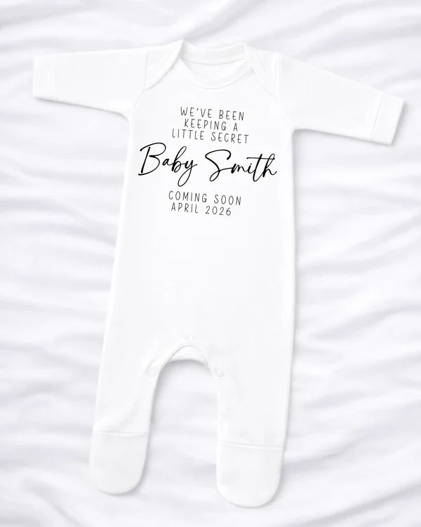 Baby announcement babygrow