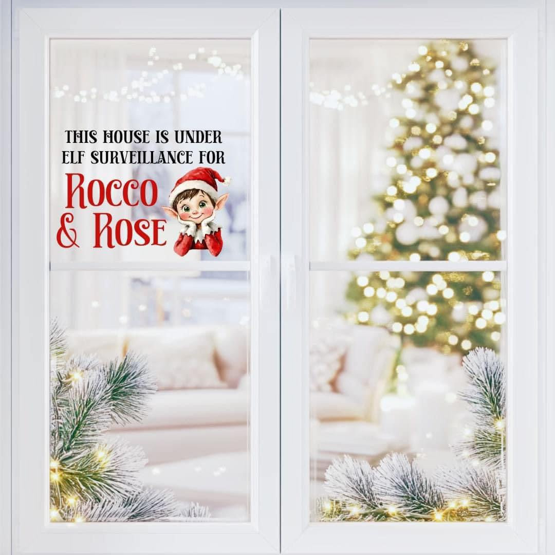 Elf survalliance window film decal