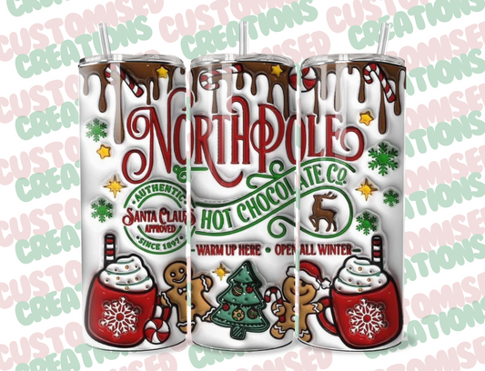 20oz Christmas North Pole  tumbler