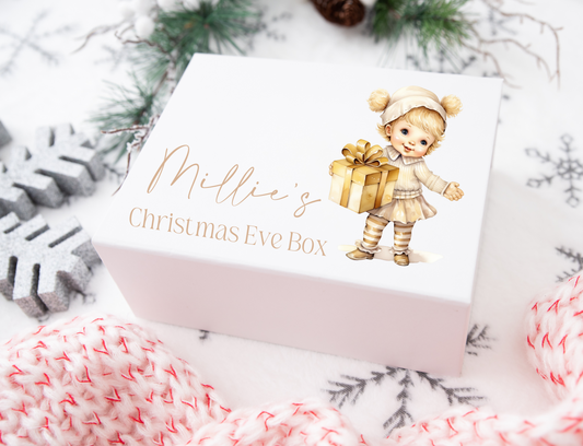 Gold Girl 2 Christmas Eve gift box