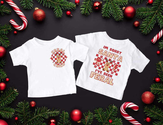Sorry Santa I've been feral T-shirt