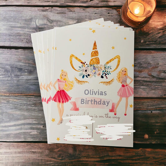 Birthday invitations- any design